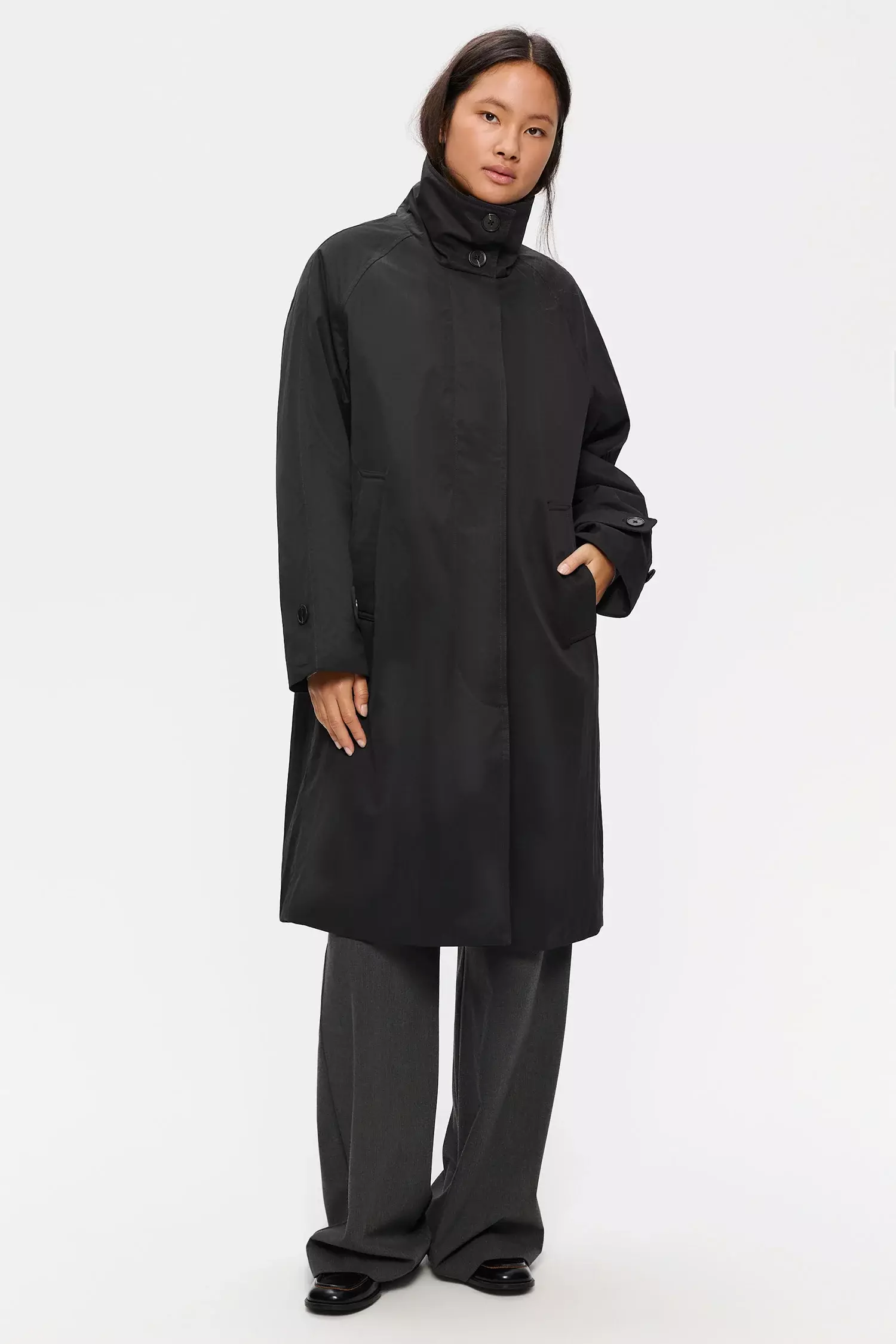 Elvine Fenja Black Damen Wattierter Mantel Wasserabweisend schwarz